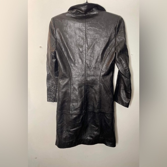 Ann Demeulemeester black Belgium, leather jacket blazer size 38 - Picture 5 of 10